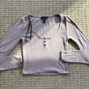 Forever 21 Crop Long sleeve top